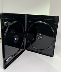 5 PCS NEW 12mm Double Blu-Ray DVD Case, Embossed Blu-Ray Logo, Black,YH28-12MM