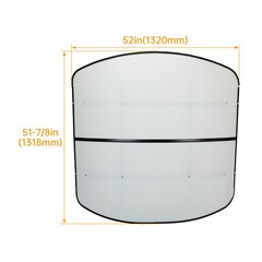 White Tuff Top Tractor Canopy For ROPS 52″ X 52″ w/ Mounting Accessories