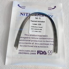 Dental Ortodoncia Térmica Activada Niti Arco Redondo de Alambre 10 Tamaños Super