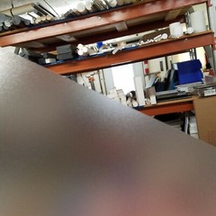 .018″ x 8-7/8″ x 27″ CLEAR FROSTED TEXTURED LIGHT DIFFUSING PLASTIC SHEETS, NEW