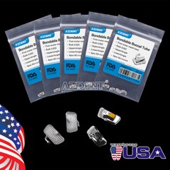AZDENT Dental Ortho Single Bondable Buccal Tubes 1st/2nd Molar Roth/MBT 022