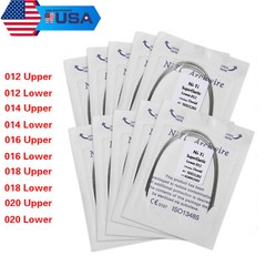 10pcs/pk Dental Orthodontic Super Elastic NITI Arch Wire Round/Ovoid FDA