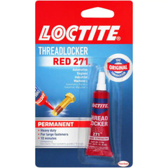 Loctite Nut & Bolt Threadlocker Red 271 Permanent Heavy Duty Adhesive, 6 ml
