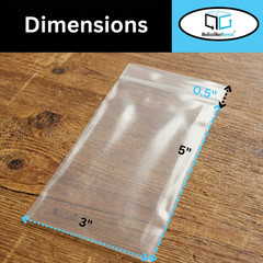 1000 Relock Zip 3″ x 5″ Clear 4Mil Bags Reclosable Top Seal Lock 3×5 Thick Bag