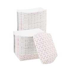 Boardwalk 30LAG250 2.5 lbs. Capacity Paper Food Baskets – Red/White (500/CT) New