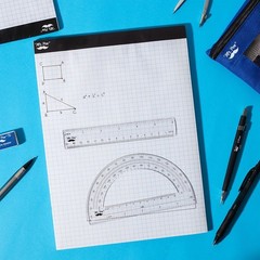 55 Sheets Graph Paper Pad, 11 Inch x 8.5 Inch, Great for Art & Math Projects