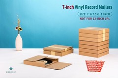 7 Inch 45 RPM Record Mailers (NOT for 12″ LPs), 7.5 x 7.5 x 1.1 Inch Corrugat…
