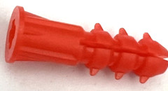 Barbed Ribbed Plastic Anchors #6-8-10 x 1″ Blue, With or Without #6 x 1″ Screws
