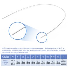AZDENT Dental Orthodontic Arch Wire Super Elastic Niti Rectangular Ovoid Form US
