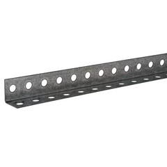 1-1/4 In. X 6 Ft.-16 Gauge Thick Zinc Plated Perforated Steel Angle Metal Stock