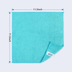 HOMEXCEL Microfiber Cleaning Cloth 210GSM, Pack of 12, Size:11.5″ x 11.5″, Ultra