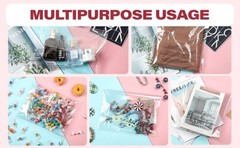 500 10×13 1.5 Mil Bags Resealable Clear Suffocation Warning Poly OPP Cello Bag