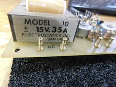 Electrostatic Inc Model 10 Power Supply. 15V, 35A