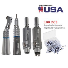 NSK Style Dental Slow Low Speed Handpiece Contra Angle Straight Motor 2/4Hole YP