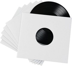 1000 – Pack White Paper Vinyl 45 RPM Record Inner Sleeves 7-Inch LP Album