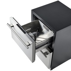 VEVOR 24 in Drawer Refrigerator with Freezer Undercounter Fridge Freezer Combo