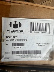 MILBANK 200a 600v 1 phase meter socket underground Overhead With bypass