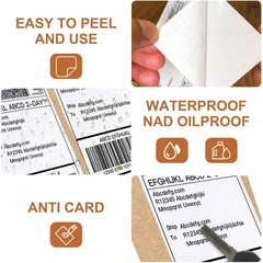 MFLABEL 4×6 Direct Thermal Labels (4000 Labels) 4″ x 6″ Perforated Shipping L…