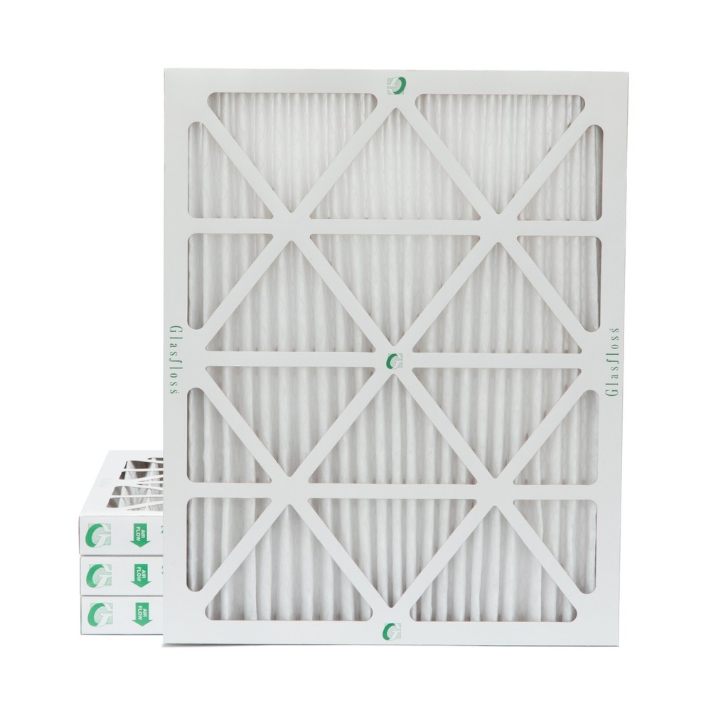 14x20x2 MERV 13 Pleated Air Filters by Glasfloss. 4 Pack
