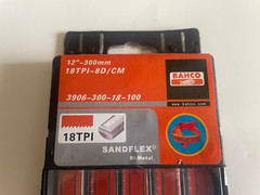 100 Count Box – Bahco Hacksaw Blade 18 TPI Bi-Metal 1/2 ” W x 12″ Flexible Steel