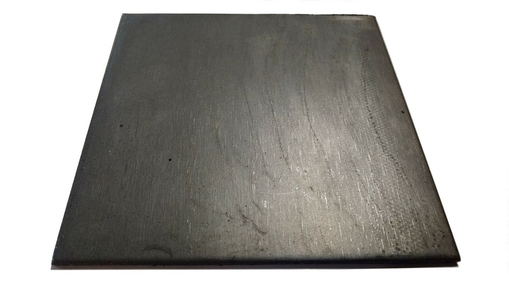 4 Pieces 6in x 6in x 1/4in Steel Flat Plate (0.25in Thick)