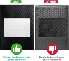Bubble Mailers 10.5×16 500pc Large Padded Envelopes 10.5×15 Mailing Bag #5 Black