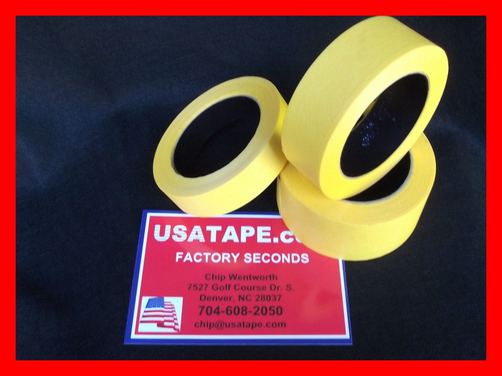 Lot Of 48 Rolls 1″ X 60 Yrds Fine Edge Yellow Painters Masking Tape NOT FOR AUTO