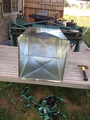 12 X 16 X 35 1/2 HVAC SUPPLY/RETURN AIR DUCTWORK PLENUM GALVANIZED 26 GAUGE