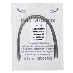 Dental Orthodontic Super Elastic NITI Rectangular Arch Wires Ovoid Form US