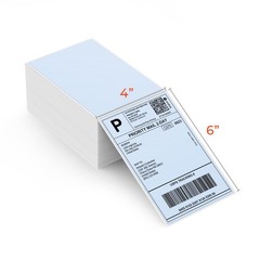 Fanfold 4 x 6 Direct Thermal Labels White Perforated Shipping Labels，Perforated