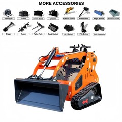 Brand New Mini Tracked Skid Steer Loader with Runtong Engine USA Stock
