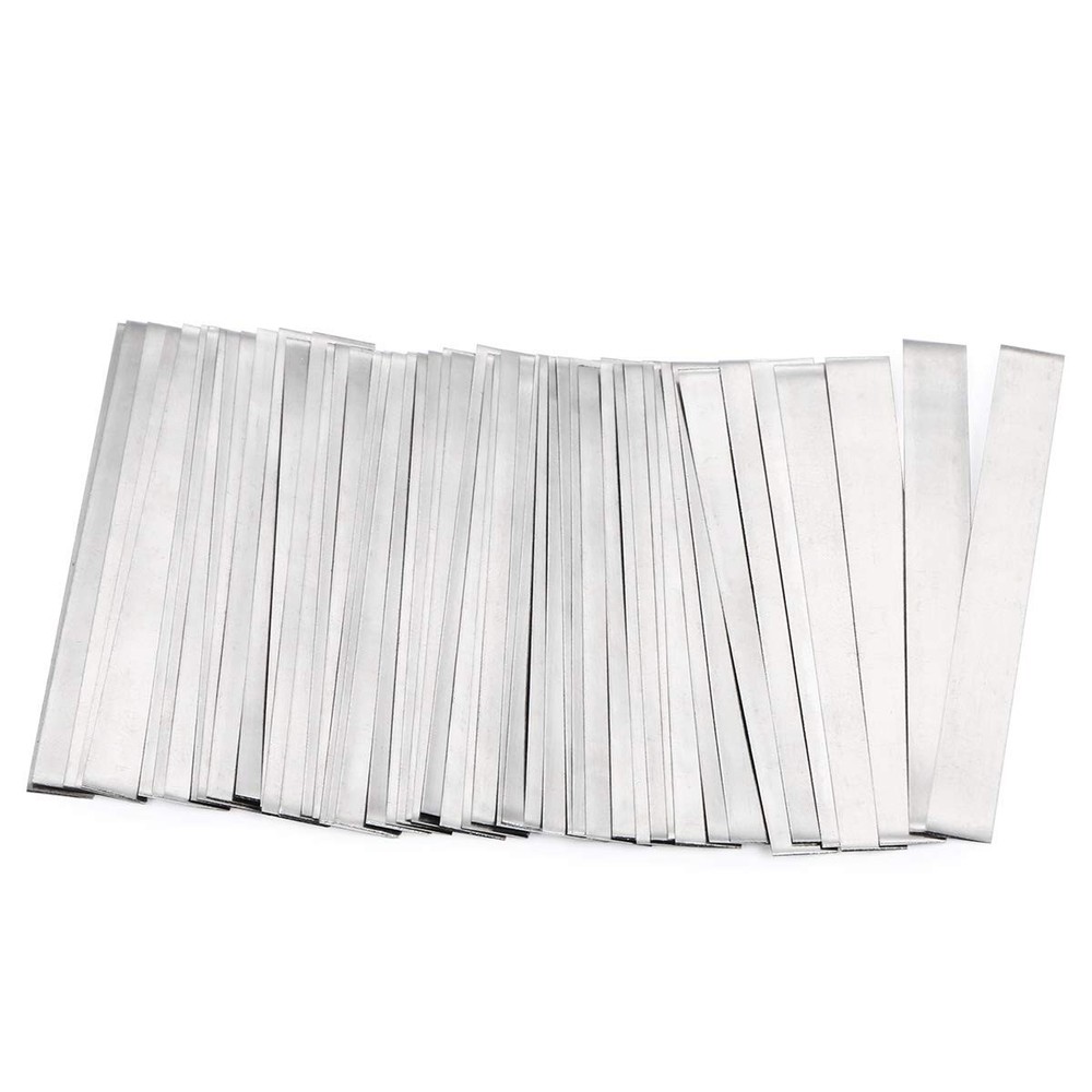 50 Pcs Pure Nickel Strip 99.6% 0.15 x 6 x 50mm Battery Spot Welding Set