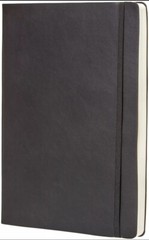 Amazon Basics Daily Planner and Journal, Black, 8.5 Inch x 11 Inch, Soft Cover