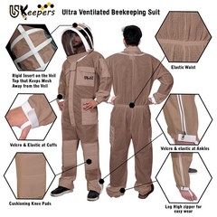 3-Layer Ultra Ventilated Bee Suit for Men & Women – Premium Beekeeping Suit w…