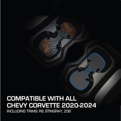 Premium Non-Slip Cup Holder Inserts, Center Console & Door Pocket