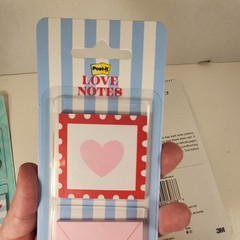 Post-it Love Notes New In Package Set Of 3 / cute notes / office supplies