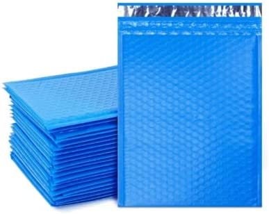 100 #0 6×10 Blue Poly Bubble Padded Envelopes Mailers Shipping Case 6″x10″
