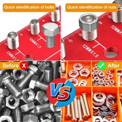 55 Nut and Bolt Thread Checker Thread Checker Standard and Metric