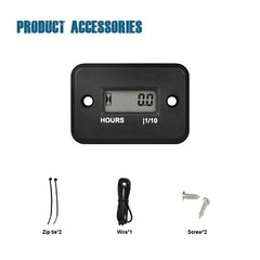 Inductive Maintenance Hour Meter Small Gas Engine Waterproof For Lawn Mower ATV