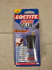 Loctite Super Glue Brush-On 5 Grams Built-in Brush for Larger Surfaces
