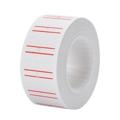 20 Rolls 600/Roll White Red Line Price Gun Paper Tag Labels Free Ink for MX 5500