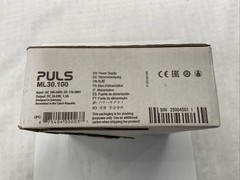 PULS ML30.100 DC POWER SUPPLY, IN: AC 100-240V OUT: DC 24-28V