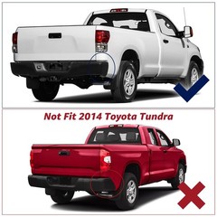 Steel Rear Step Bumper Compatible with 2007-2013 Toyota Tundra