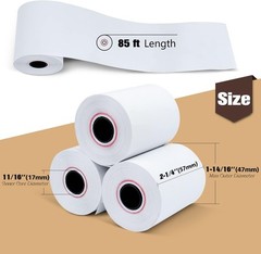 50 Rolls 2 1/4″ x 85′ Thermal Paper Credit Card Cash Register POS Receipt Paper