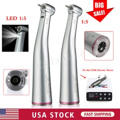 Dental 1:5 Handpiece Electric Fiber Optic /No LED Contra Angle NSK KaVo Bien Air