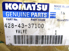 428-43-37100 GENUINE SINGLE BRAKE FOOT VALVE FOR KOMATSU WA700-3 WHEEL LOADER