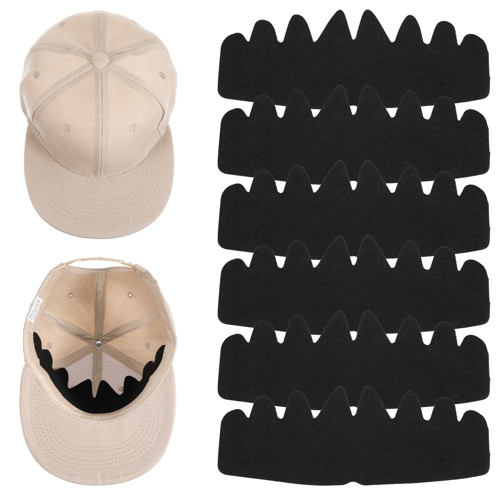 6 Pcs Hat Sweat Liner Hat Sweat Protector No Sweat Hat Liner Baseball Caps Inser