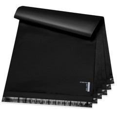 100 10×13 Poly Mailers Envelopes Self Sealing Shipping Mailers Black POLYSELLS®