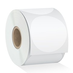 Misofuki 2″ 750 Labels White Circle Direct Thermal 2 inch (Diameter), C-1-wh