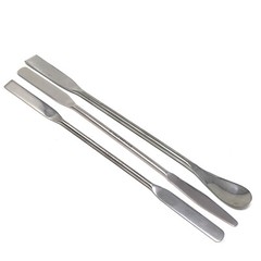 Stainless Steel Lab Spatula Mini Micro Spoon 3 Piece Set 7″ Medical Pharmacy New